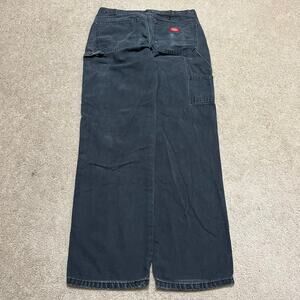 Dickies Carpenter Cargo Faded Black Work Pants 32Wx33L